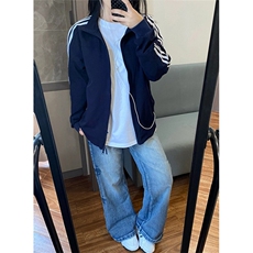 短款立领外套男秋季美式潮牌三条杠运动夹克cleanfit棒球服J116，男装夹克，星座1116A（原606A-3）