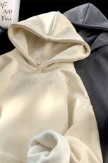 加绒麂皮绒DC5313-TP65控价88冬季新款时尚刺绣卫衣保暖连帽上衣，男装卫衣，电商A102-1