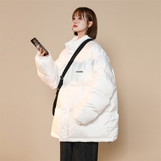 XZ213-MY33-P98控118港风大码加厚立领纯色棉服内里羊羔毛保暖，男装棉衣，星座213