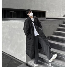 MH03-P145韩系慵懒风长款绒面棉服加厚保暖棉衣外套男，男装棉衣，星座1501-3