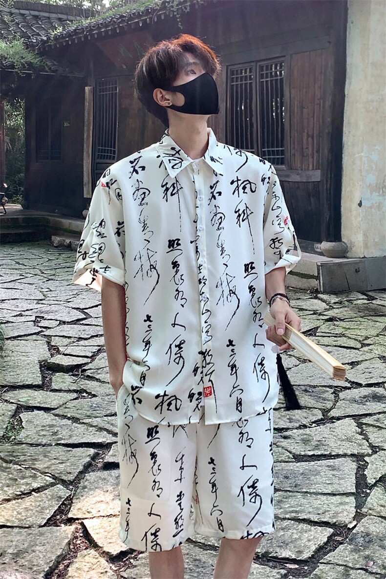 毛笔字套装TZ77836特P50衬衫DCS77837特P30DK77838特P20套装控98,男装衬衫,星座226-1
