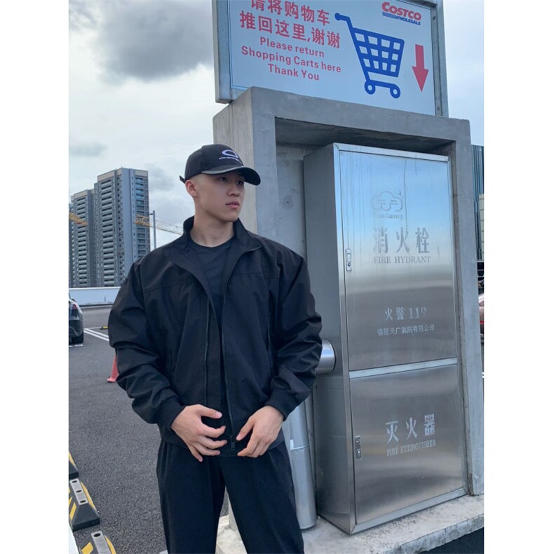 美式加棉棒球服外套男女2025秋冬设计感小众休闲立领宽松棉衣潮图片
