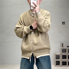 时尚百搭ins流行文艺原宿日系新款潮流简约假两件毛衣慵懒气质，男装针织衫/毛衣，星座506A