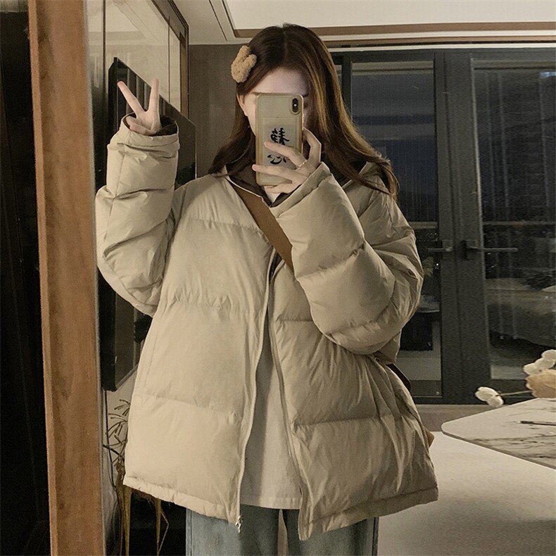 棉衣双面穿新款宽松2025年冬季加厚学生女ins外套潮C466-110图片