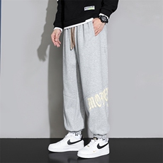 主推棉M-8XL秋季新款大码束脚潮流休闲卫裤109-K615-P50，男装休闲裤，星座109-1