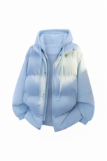 新款冬季羽绒棉服棉袄连帽假两件韩版宽松外套A436-2511-P85，男装棉衣，电商A436