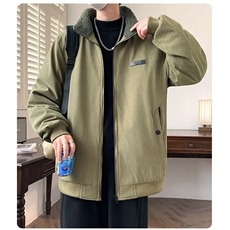外套男2025冬季新款美式工装棉服复古底特律翻领外套，男装棉衣，星座506A