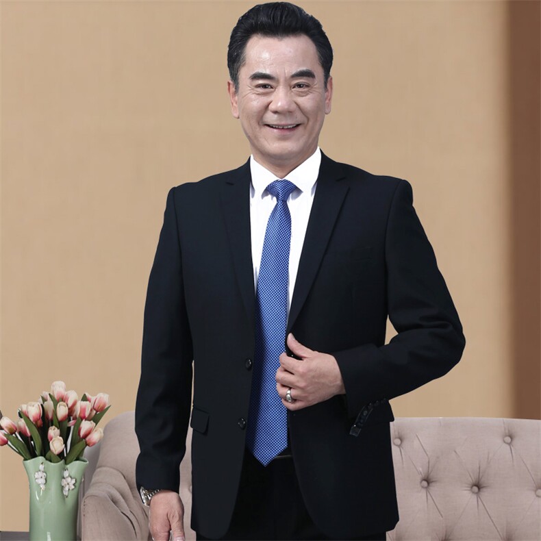 长年款！9850/爸爸婚礼西装套西服套装男大码婚礼休闲商务装,男装西服套装,星座1216（原钱塘722）