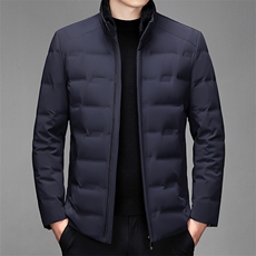 CKE1609钱塘2020-2中年男士商务休闲毛领冬季厚款羽绒服P395，男装羽绒服，钱塘207-2