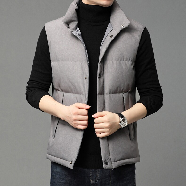 B20132钱塘2020-3冬季羽绒服马甲90白鸭绒数据好P165,男装羽绒服,钱塘207-3