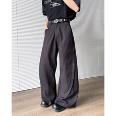2025新款弯刀西裤设计感垂感休闲裤男现货K8382-P46，男装休闲裤，星座512-3