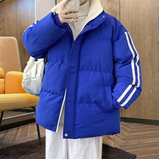 703-MY937-P85冬季休闲学生棉衣拼接羊羔毛，男装棉衣，星座703