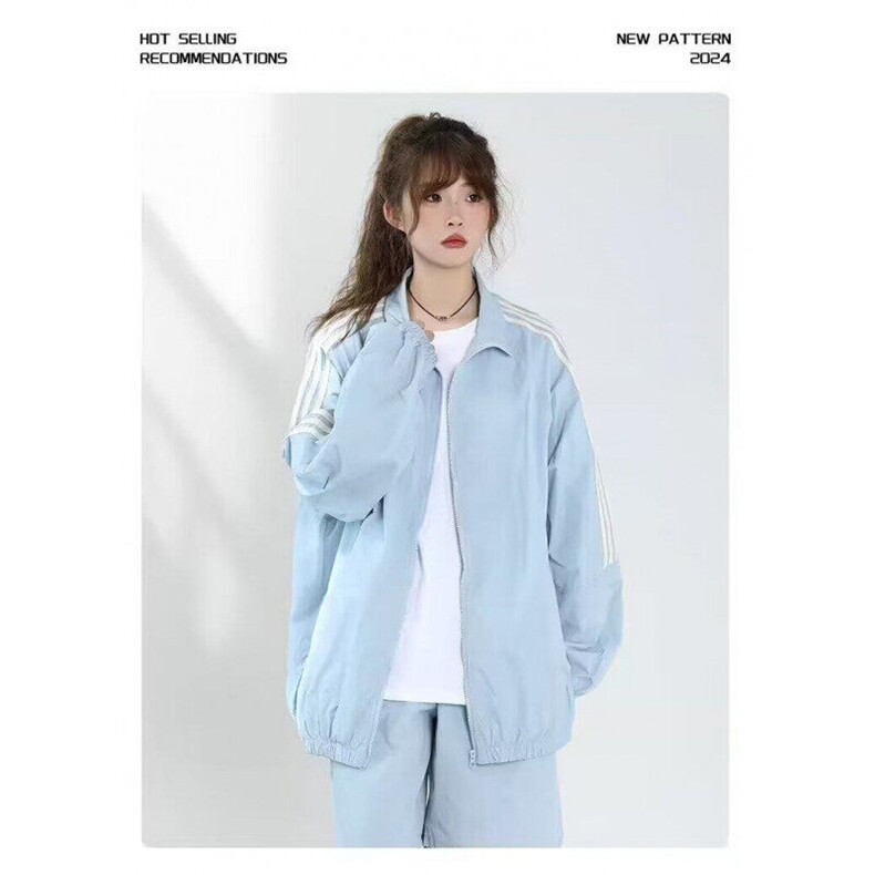 网图-TZ8101--春夏ins高街潮牌港风韩版潮流宽松夹克运动套装,男装休闲套装,星座1002-2