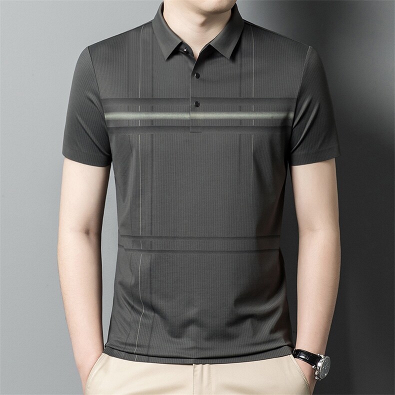 男夏季潮流翻领短袖T恤薄款休闲时尚百搭体恤男装YYT88001-P70，男装Polo衫，星座1105-3