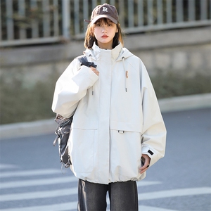 JK7850-特P72  刘亦菲同款防水冲锋衣男女同款夹克外套图片