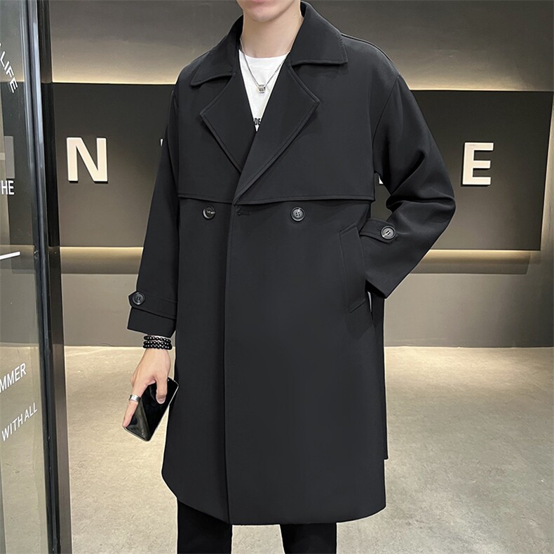 2023春季新款潮流男装时尚风衣品质男装风衣休闲男士风衣，男装风衣，电商B248