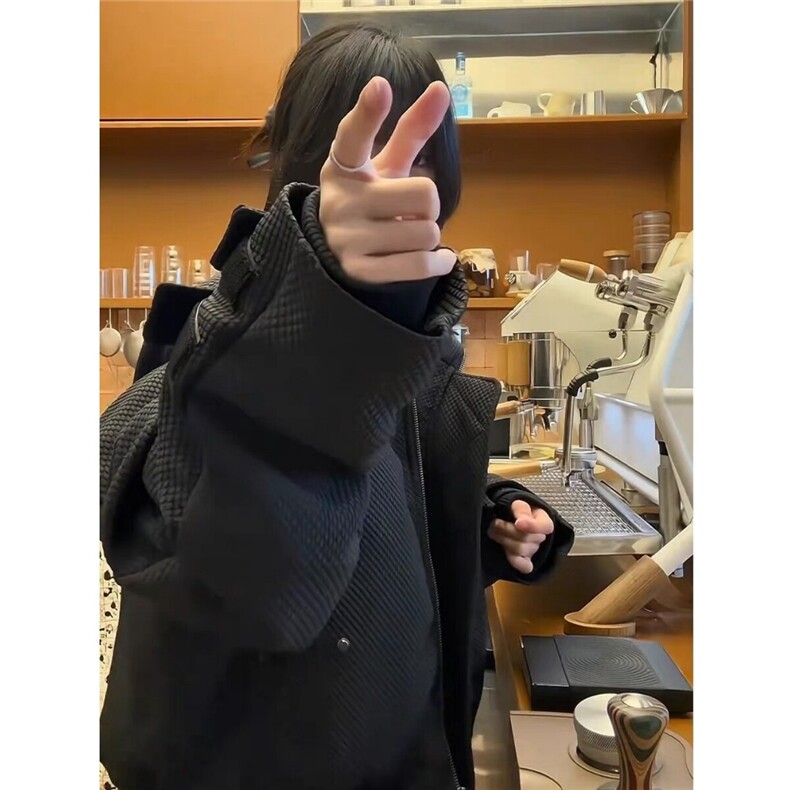 （现货）多形态弯刀绑带蜂窝棉服夹克棉衣,男装夹克,星座807