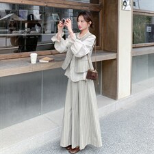 宫廷三件套马甲十衬衣十裙子三件套套裙2C267-118-P205-K295，女装套装/套裙，茵姿媚