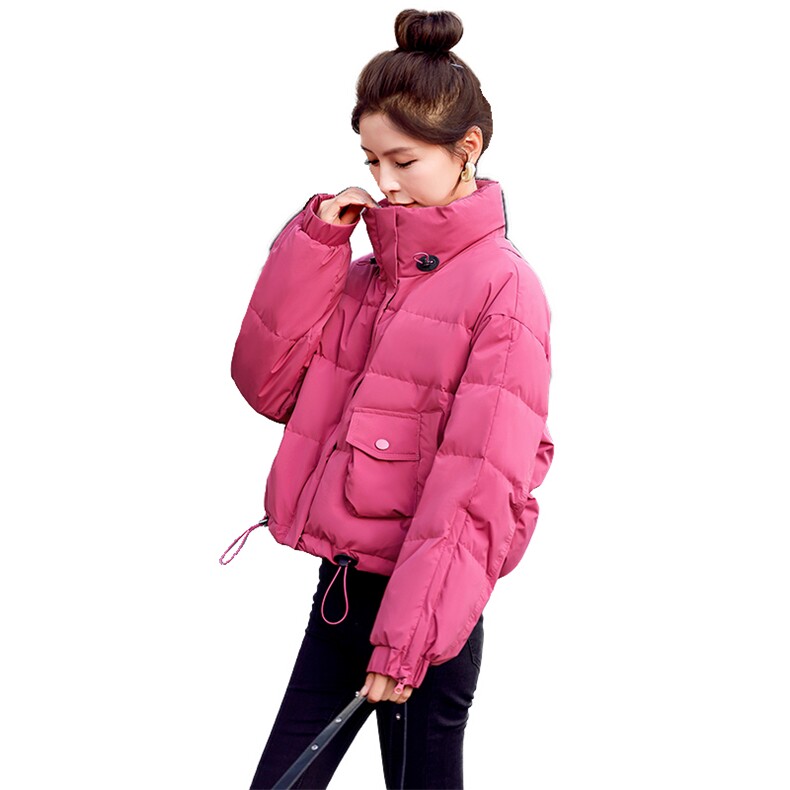 时尚短款羽绒服女2023冬季新款小个子加厚保暖面包服外套（现货）,女装羽绒服,润尚靓点