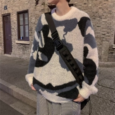 美式街头设计感圆领毛衣男慵懒风休闲针织衫M2234P68，男装针织衫/毛衣，星座1116-2
