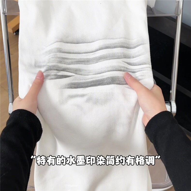xz905-Z089#特P38美式高街宽松阔腿牛仔裤,男装牛仔裤,星座905