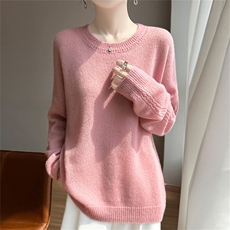 2025年秋季新款后背镂空针织女士上衣时尚休闲通勤百搭，女装羊绒衫，多娇羊绒