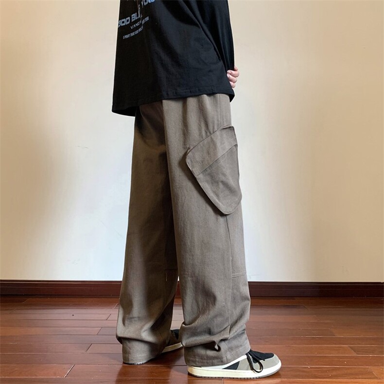 2026秋季新款美式工装立体袋拼接休闲裤XZ604-KG38-P55控68,男装工装外套,星座604