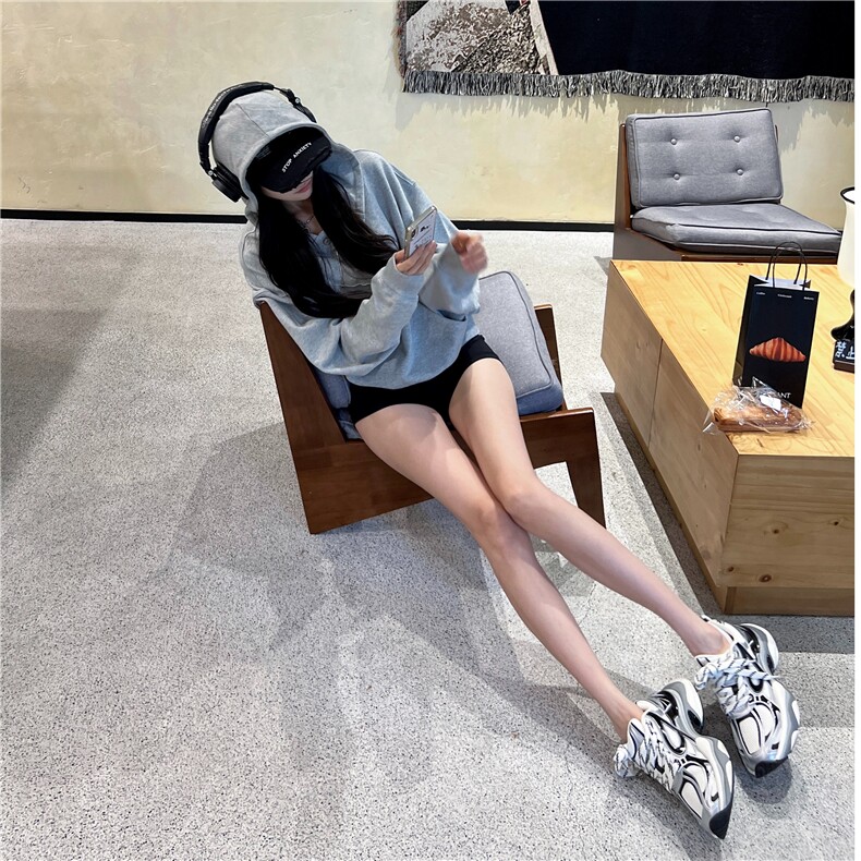 美式复古小众解构设计连帽卫衣男女宽松纯色情侣帽衫外套,男装卫衣,星座218-1（原230）