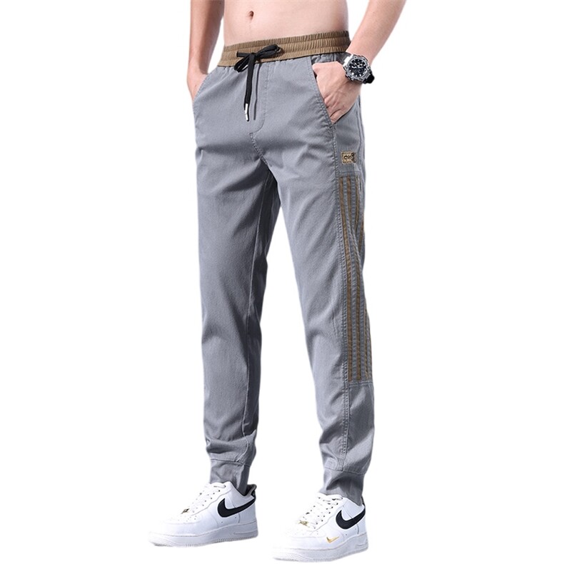 K66B-P42主推夏季休闲青少年宽松潮冰丝莱赛尔天丝运动九分裤子,男装休闲裤,星座224-3