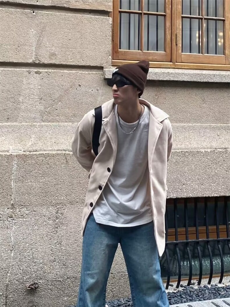 秋季青春流行男夹克文艺潮毛呢外套FA11P50,男装夹克,星座1116-2