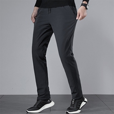 新款休闲纯色羽绒男裤松紧腰时尚中年男士棉裤爸爸装TLM7701-P130，男装棉裤，电商B212（原钱塘6029）