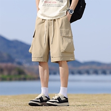 M-8XL夏季宽松大码冰感工装短裤五分裤XZ109-K2366-TP38，男装牛仔裤，星座109