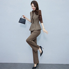 现货-新款】春装新款两件套2024年时尚洋气显瘦气质女士套装，女装套装/套裙，仁梯