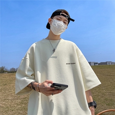 华夫格短袖高品质重磅220克小英文印花HT3151-特p16，男装T恤，星座508（原C305）