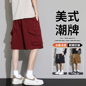 抖音品质夏季学生外穿短裤中裤裤子休闲A146-GY501特p35量大优图片