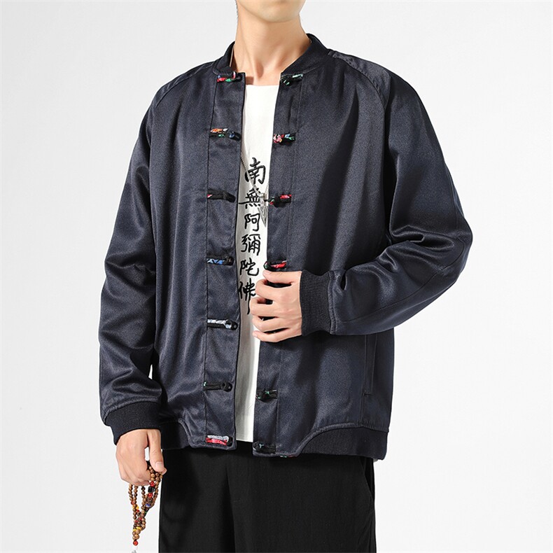 风男装汉服盘扣中青年唐装春秋宽松休闲夹克9297-P90,男装夹克,星座1105-3