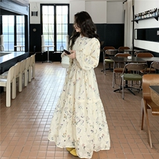 新品时尚蕾丝印花刺绣连衣裙2603-P175-K289，女装连衣裙，2C261