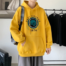 L2479P48延续潮流元素潮趣文字字母印花常规款连帽卫衣男，男装卫衣，星座510A-1