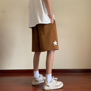 华夫格菠萝格直播抖音品质男五分中裤运动短裤227-2*D21*P35控58图片