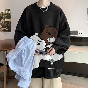半高领毛衣男士大码针织衫男毛线衣男 M18277-P45 加绒款-P65图片