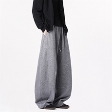 B258-K2952-特P39控78美式重磅直筒弯刀卫裤65棉35聚酯纤维白底，男装休闲裤，电商B258