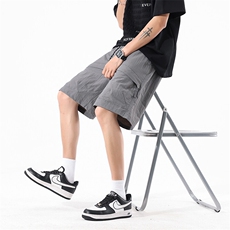 夏季冰丝质感工装抽绳设计宽松休闲透气时尚短裤DK83116P-30，男装牛仔裤，电商A128