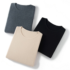 2025年秋季通勤时尚百搭通勤简约休闲羊绒衫女士，女装羊绒衫，朝思纯山羊绒