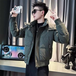 1506-1/MSM6061/P87冬季连帽棉服男修身潮牌上衣2026新款百搭休闲图片