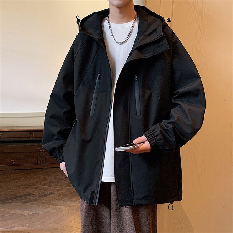JK812-P65新款现货户外连帽夹克男冲锋衣外套,男装夹克,星座1204