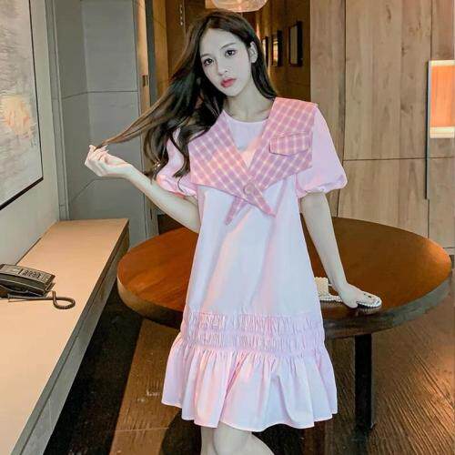 夏季新款二件套连衣裙可脱卸，女装连衣裙，冰雪兒