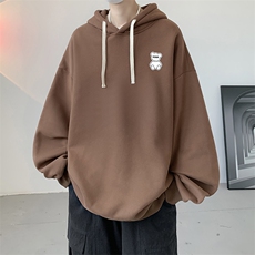 连帽卫衣男大码运动服帽衫外套WY2292-P35加绒款-P40，男装卫衣，电商A040