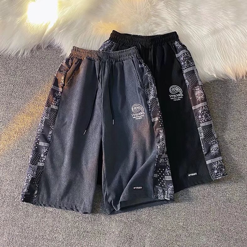 男夏季潮流时尚休闲短裤灯芯绒刺绣D97P25,男装休闲裤,星座1116-2