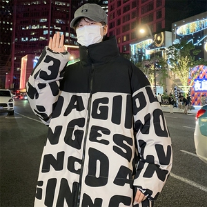 2023男冬季新款保暖棉衣防风撞色宽松加厚大码棉服外套33351P105图片