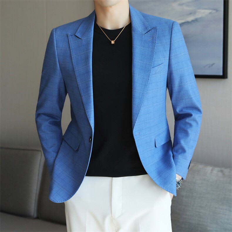 26做货-男士休闲西装修身韩版西服外套小西装上衣DX6929P165,男装西服套装,电商D216